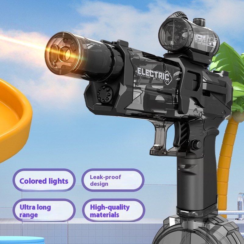 Fire Rat Electric Water Pistol Cool Light Full Automatic Water Spray Gun