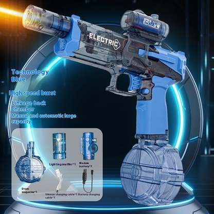 Fire Rat Electric Water Pistol Cool Light Full Automatic Water Spray Gun